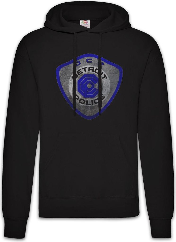 Urban Backwoods Detroit Police Logo, Herren Hoodie, Farbe: Schwarz, Größe: XL