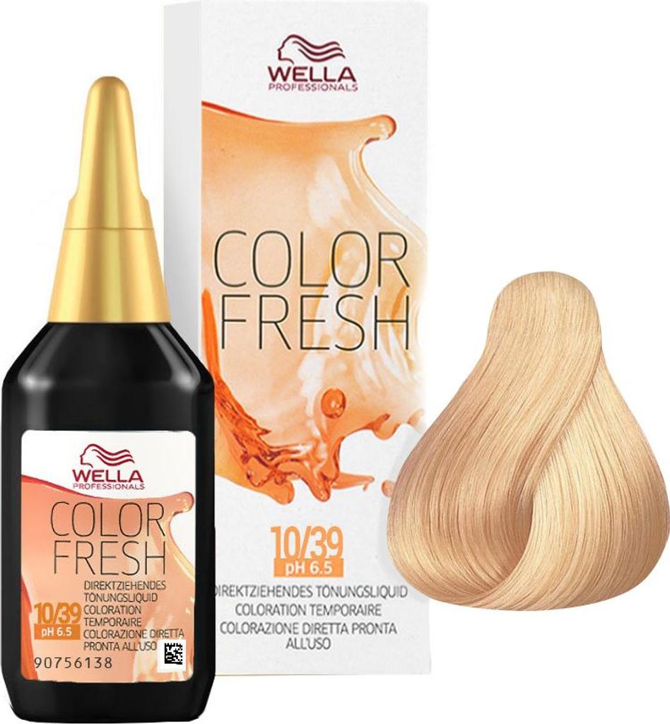 Wella Color Fresh, Blond, 10/39, Lightest Gold/Cendre Produktbild 