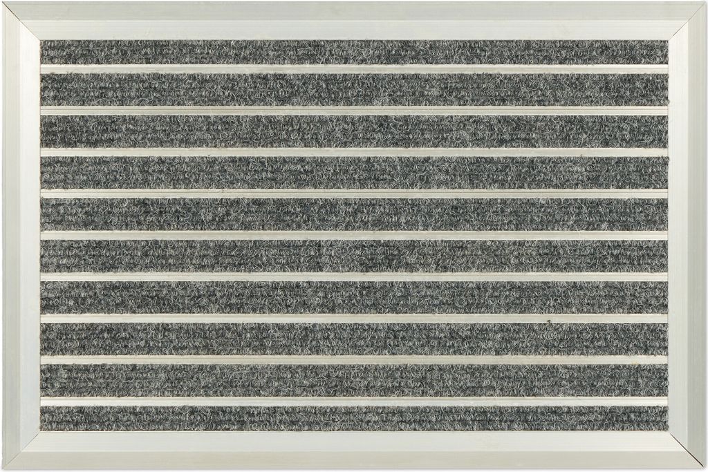 Zerbino Relaxdays, alluminio, 60 x 40 cm, antiscivolo, per Immagine del prodotto 