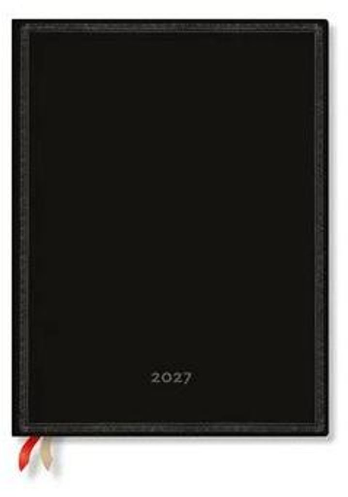 Calendario annuale 2027, edizione nera, design minimalista, Immagine del prodotto 