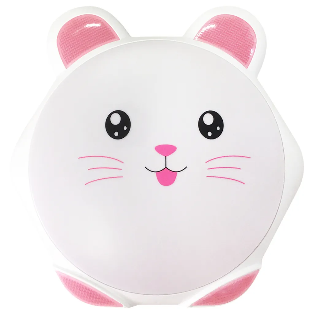 Applique LED 20W Design Lapin 40 cm Rose et Blanc Éclairage Doux