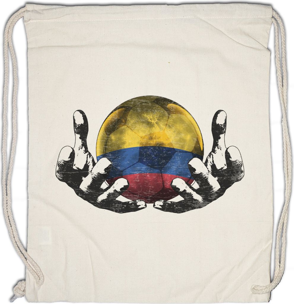 Urban Backwoods Colombia Football Magic Ball, Turnbeutel, Farbe: Beige