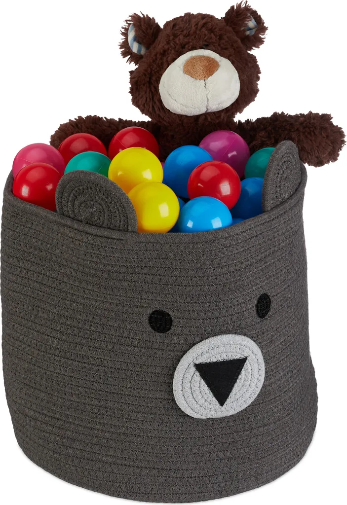 Coffre Jouet Enfant Relaxdays Tissu - Solution Rangement Pliable