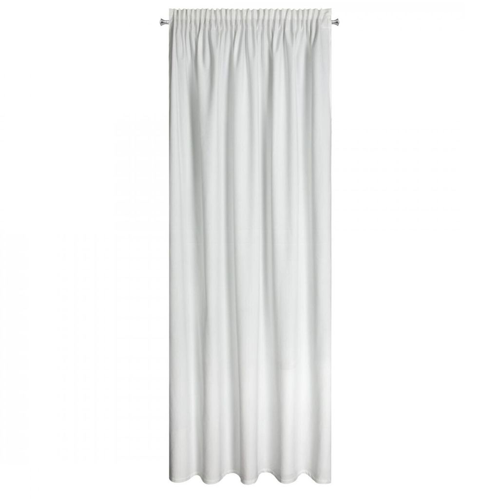 Rideau 140x270 Mélanie velours blanc prêt à poser Image du produit 