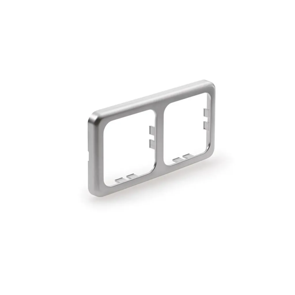 Cornice Argento Naber per Prese Doppie | Rinnova la Cucina con Stile