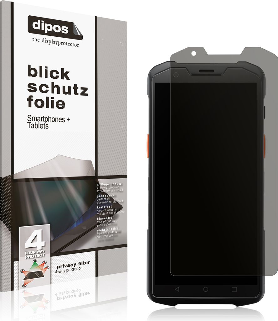 Blickschutzfolie für sunmi L2s matt Schutzfolie Folie Display Schutz dipos