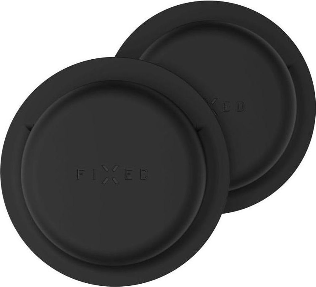 FIXED Silky Sticker pro Apple AirTag Doppelpack černý