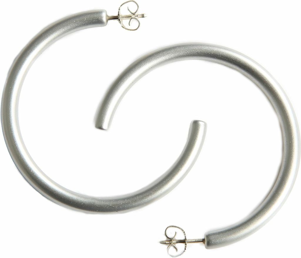 DeMarie Creolen Metall 4,5cm silber ohne 144030018
