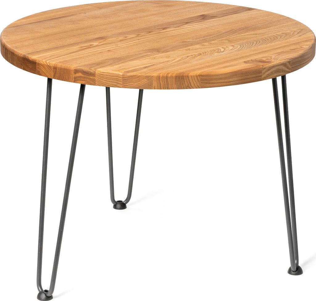 LAMO Manufaktur Couchtisch rund aus Holz 60 cm | Beistelltisch couch | Nachttisch Holz, Wohnzimmertisch klein, Kaffeetisch | Stärke: 28 mm, Farbe:...