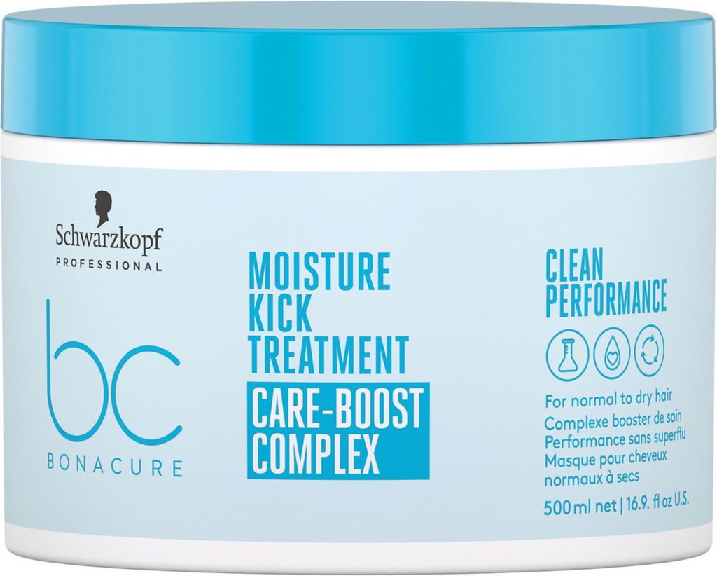 Schwarzkopf Professional BC Bonacure Moisture Kick Treatment Care-Boost Complex pflegende Maske mit Hydratationswirkung 500 ml