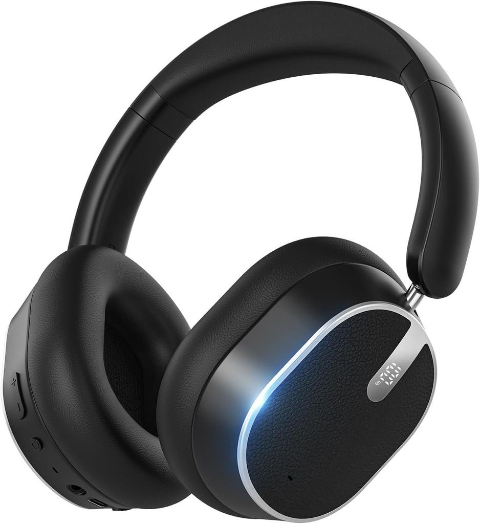 Bluetooth-Kopfhörer mit hybrider aktiver Geräuschunterdrückung, Kabellose Over-Ear-Kopfhörer mit Bluetooth 6.0, 120 Stunden Akkulaufzeit, Hi-Re...