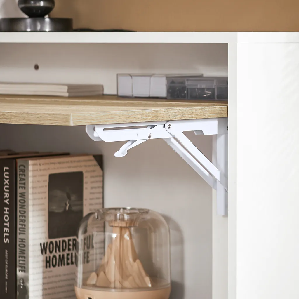 Table pliante avec armoire idéale pour petit espace et télétravail - 5