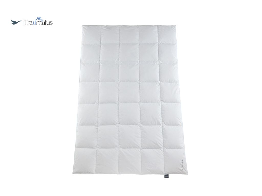 Häussling Traumulus Daunendecke Gänse KB5x7, 135x200 cm | Ganzjahresdecke, Deutsche Manufaktur, auch für Allergiker geeignet, Bezug 100% Baumwolle