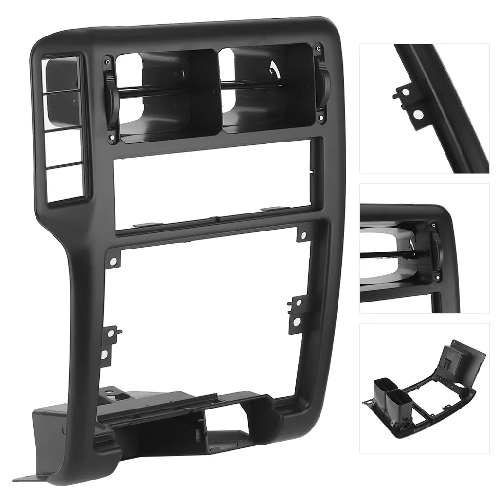 Grille d'aération centrale en ABS noir durable pour CADDY MK2 - 6