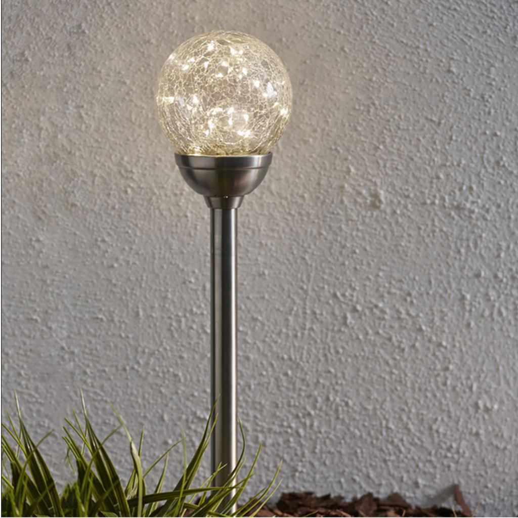Star Trading 12.480-42, Silber, Ambiente, Garten, IP44, 1 Glühbirne(n), LED