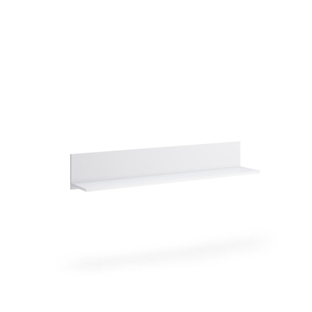 Wandregal Asti Weiß 120×21×21 cm – Hängeregal Modern Produktbild 
