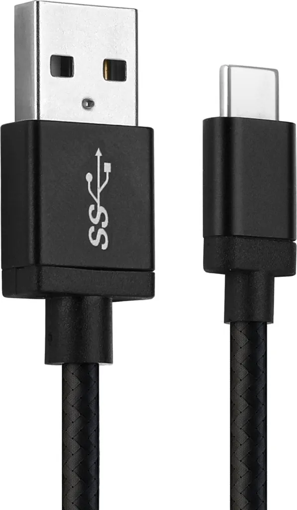 CELLONIC Cavo USB C Type C compatibile con Amazon eero, eero 6 / eero Pro cavetto USB 3A per router, 1m in Nylon nero per ricarica modem hotspot