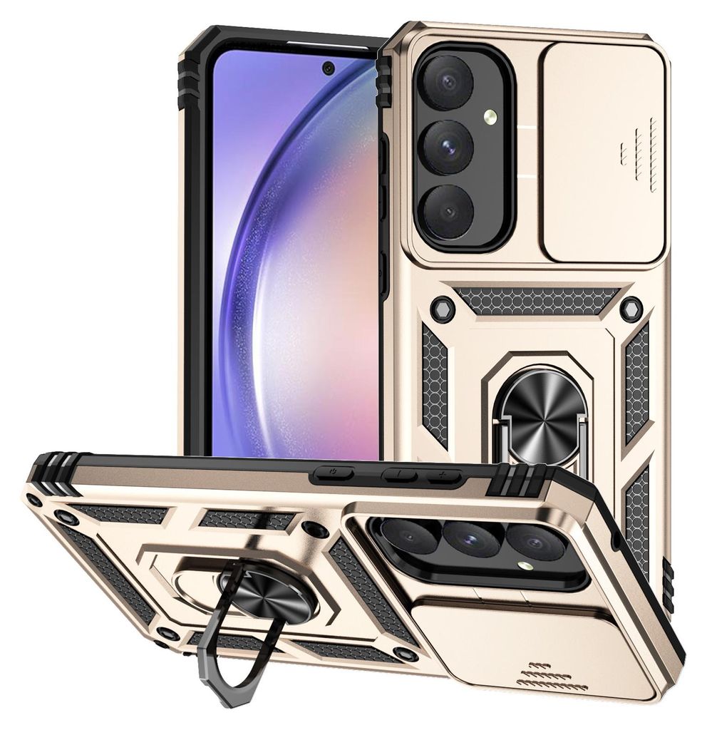 Galaxy A55 5G Hülle mit Schiebe Kamera Schutz und Produktbild 