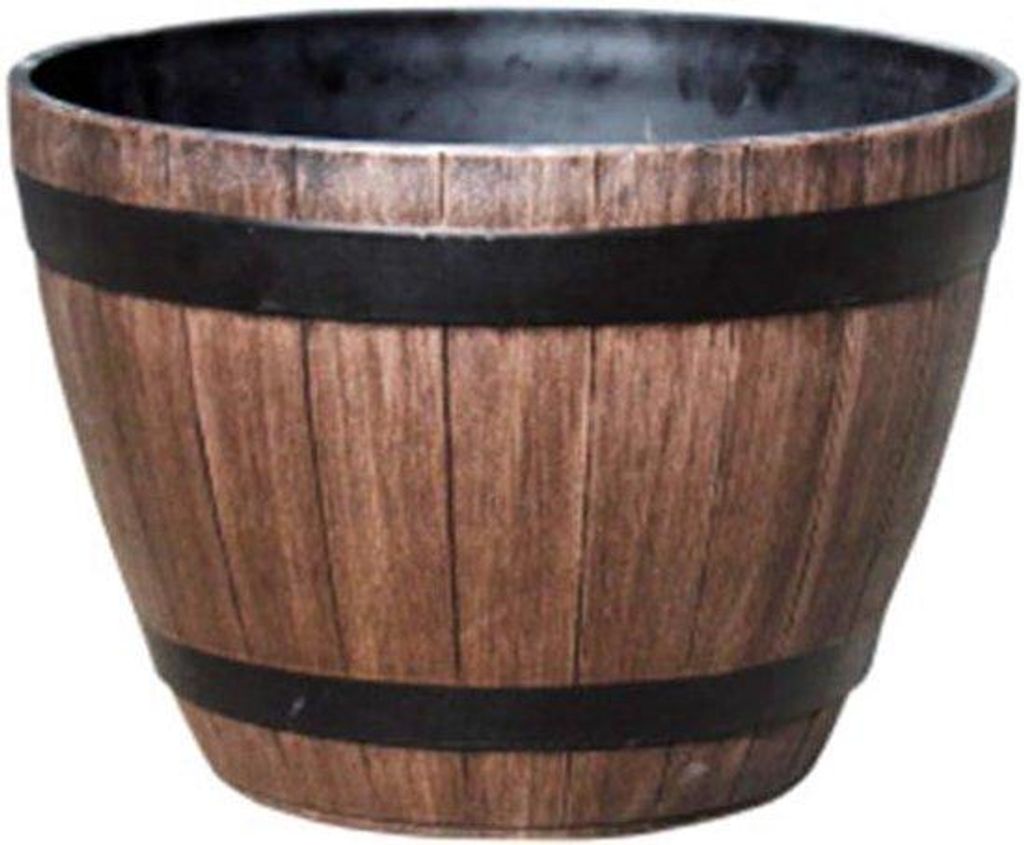 Houten runde Plantenbak für Innen- und Außenblumen, Haus, Garten, Balkon, Terrasse