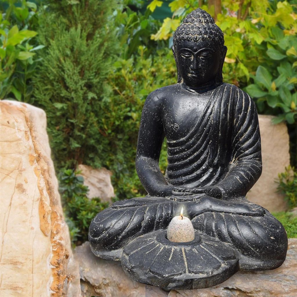 Buddha Figur Rajaw Teelichthalter 42 x 40 x 50 cm