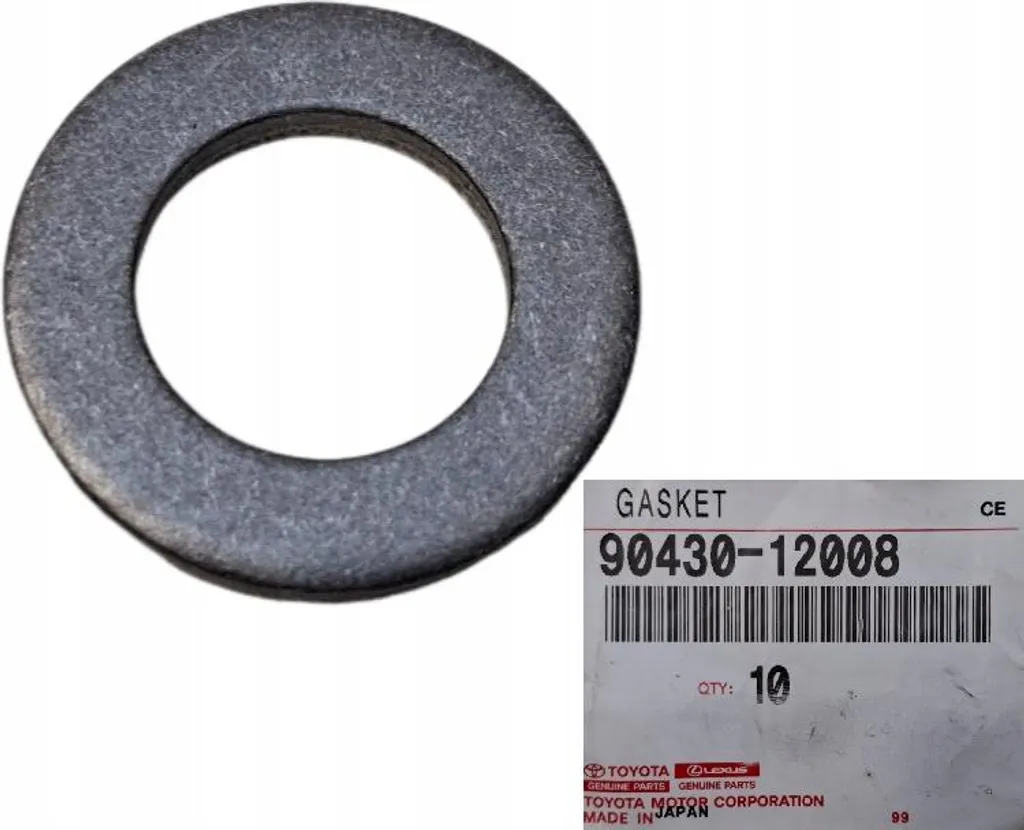 TOYOTA Corolla Camry Rav4 Auris Guarnizione tappo di scarico olio 90430-12008 OE