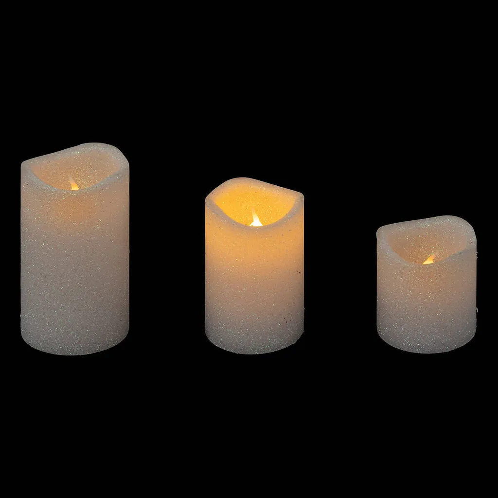 Candele LED Premium Effetto Fiamma 3D - Set Decorativo 3 Dimensioni - 2