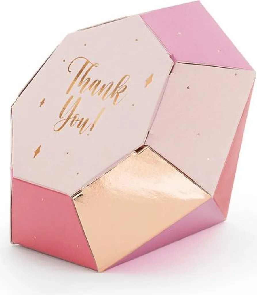 Scatole diamanti 10x12x11,5cm 6 pz (Decorazioni e accessori - Festa)