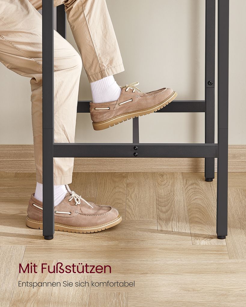 VASAGLE Bartisch Küchentisch, Stehtisch, 60 x 60 x 92 cm, Produktbild 4
