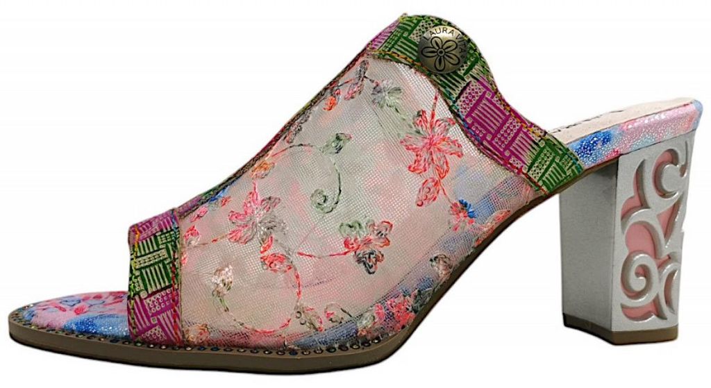 Laura Vita Pantoletten Pantoletten Leder/Textil