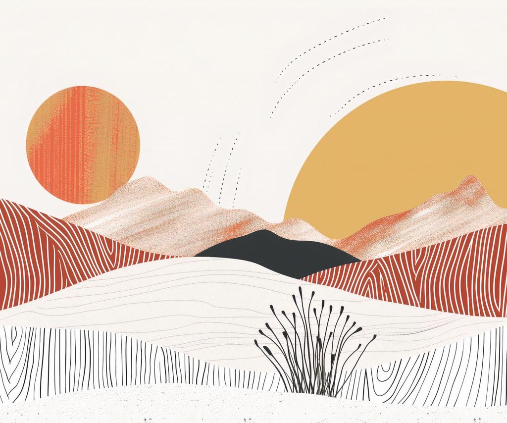 Plakat 60x50cm Tänzelnde Sonne