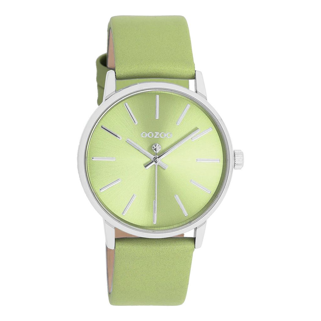 Oozoo Armbanduhr grün Leder Timepieces Damen Produktbild 