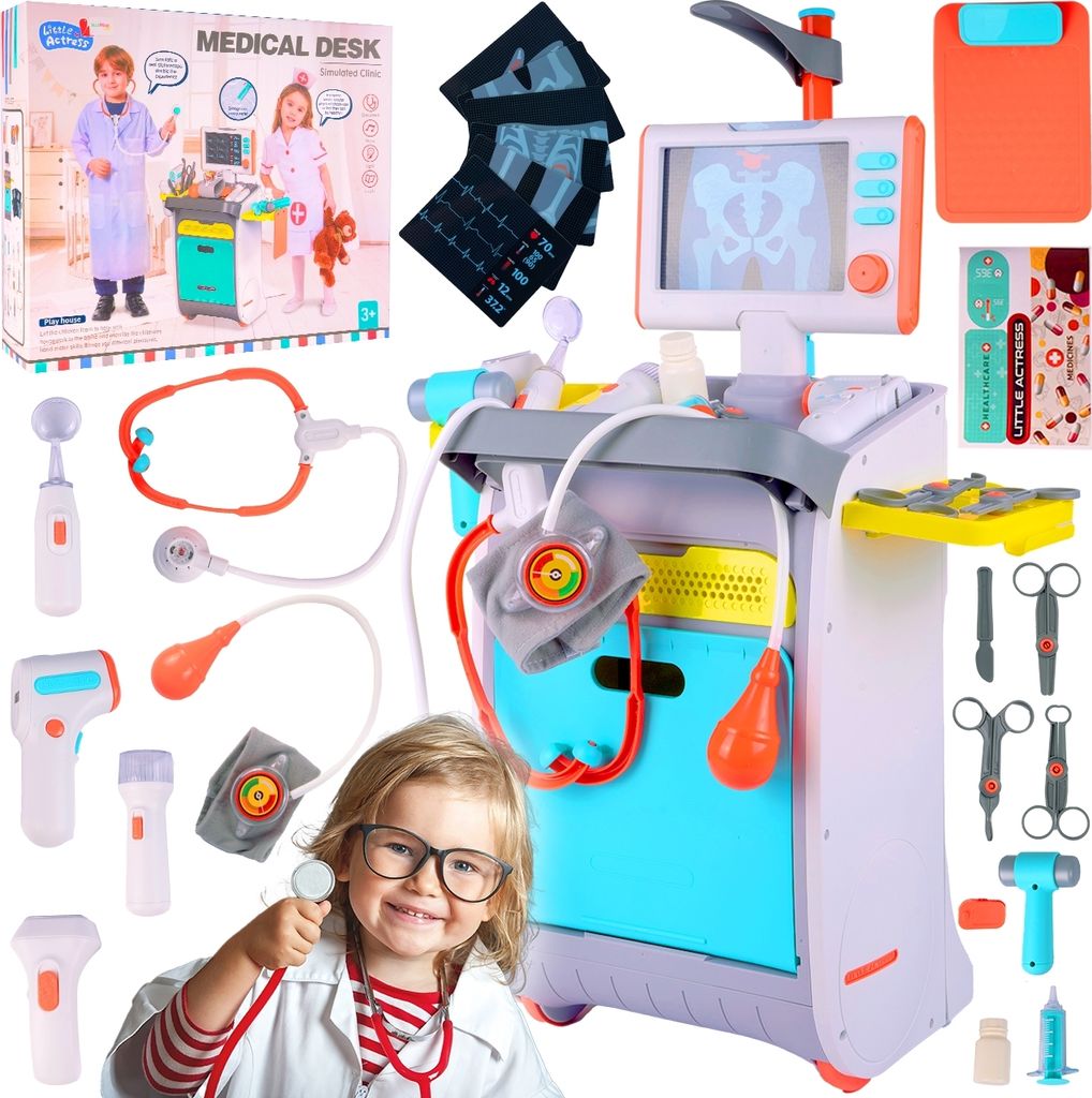 Malplay Arztspielzeuge Set Little Doctor Arztwagen Produktbild 