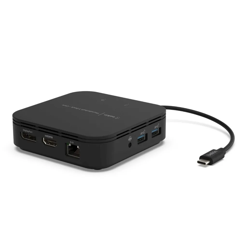 Station d'accueil Belkin F4U110bt pour Télétravail et Bureau Partagé