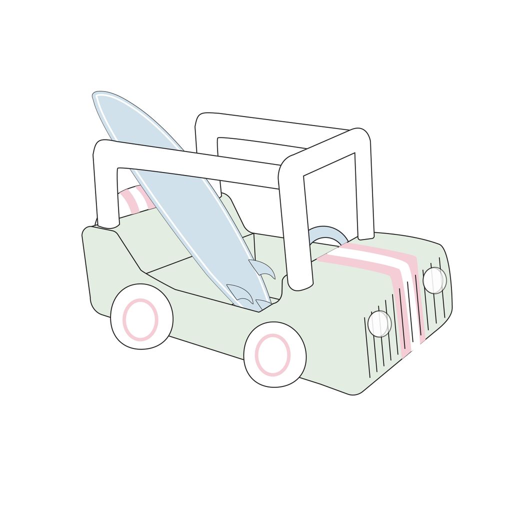 Kids Inflatable Games The Cubby Buggy met Surfplank