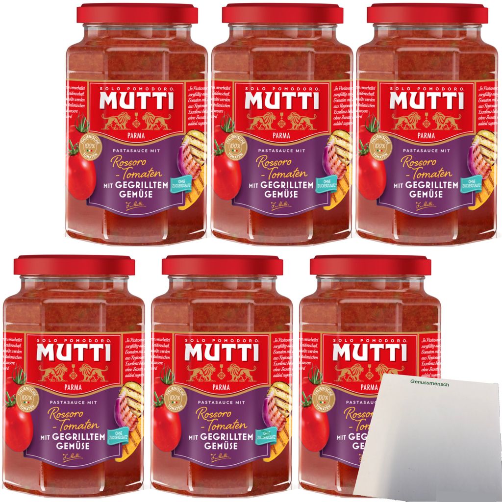 Mutti Pasta Sauce mit gegrilltem Gemüse 6er Pack (6x400g Produktbild 