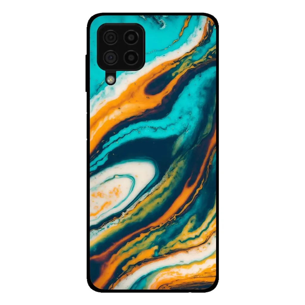 Cover Marmo Samsung A22 4G Verde Smeraldo - Smartphonica Luxury Edition