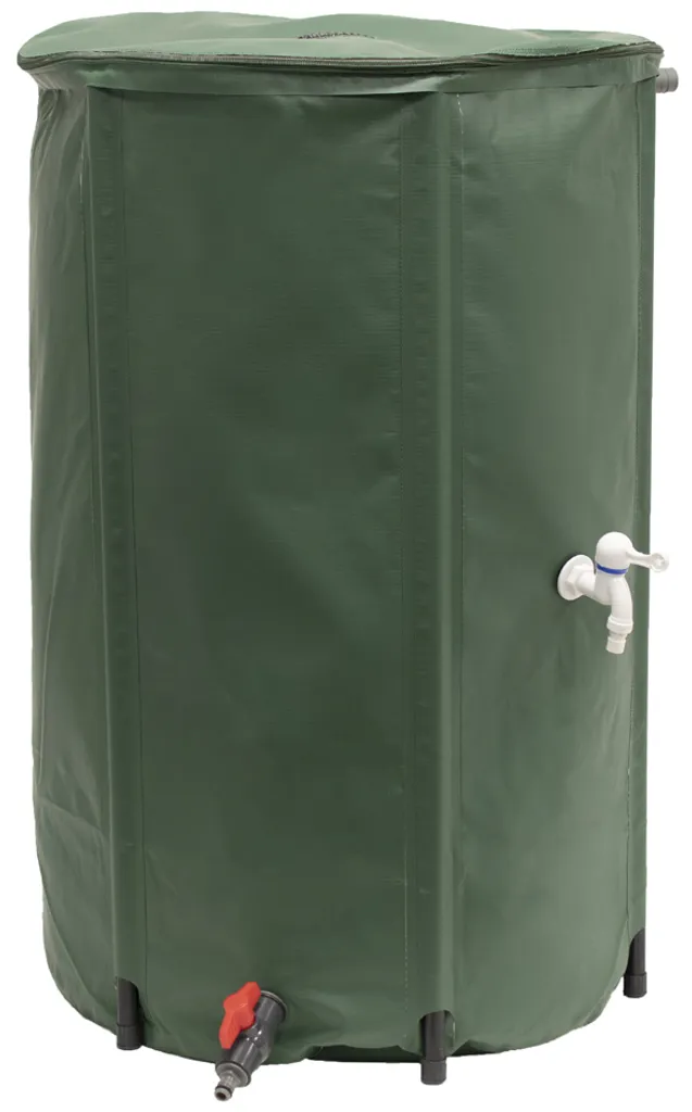 EDA 010982 Tonneau de Pluie RÉCUP'O Vert 250L Diamètre 600mm Extérieur