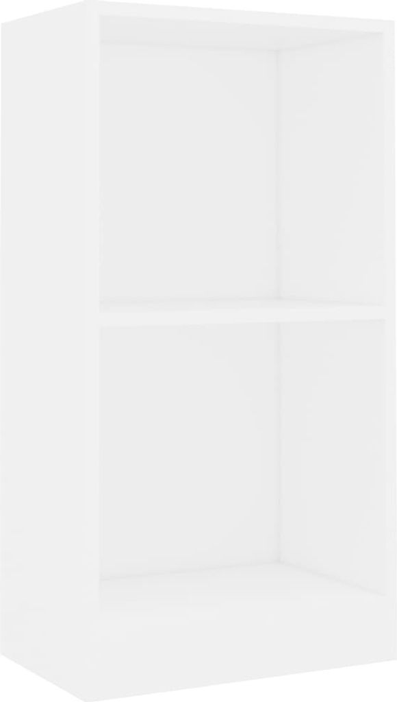 vidaXL Bücherregal Weiß 40x24x75 cm Holzwerkstoff