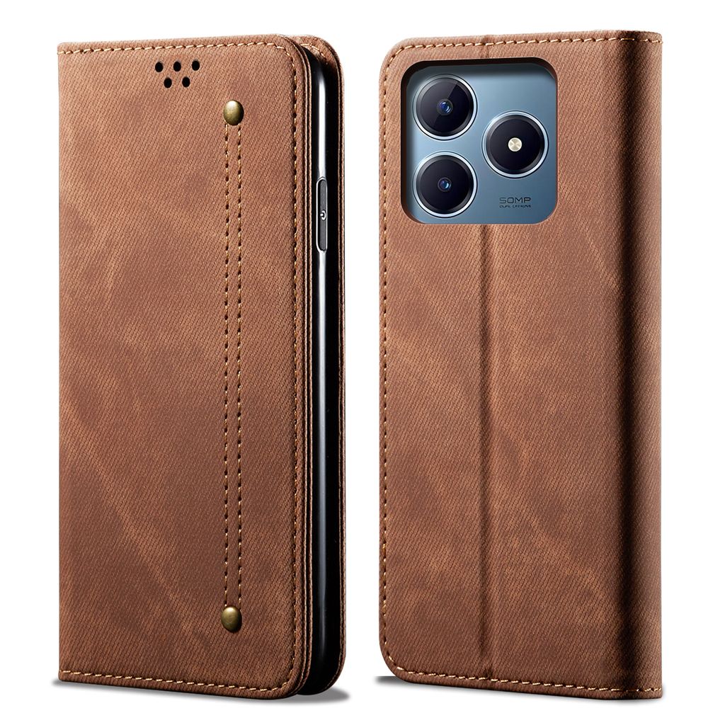 Hülle für Realme C63/Realme C61 Leder Brieftasche Flip Produktbild 