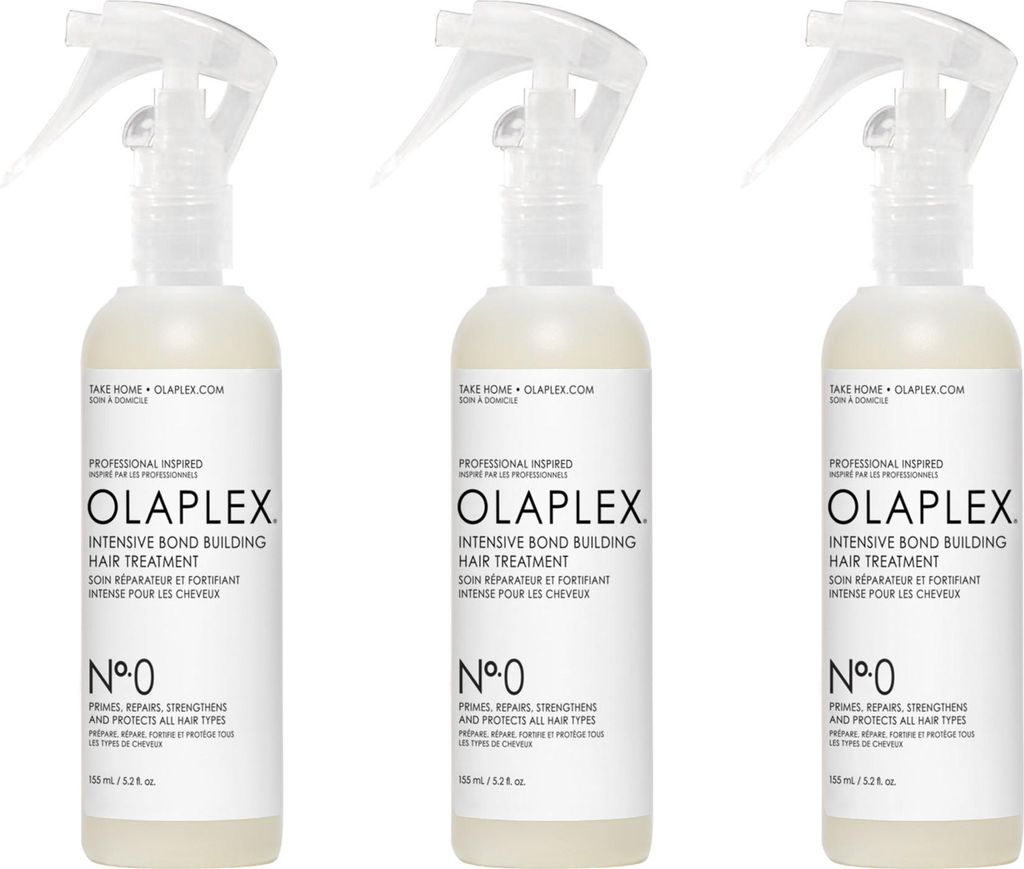 No. 0 Intensive Bond Building Hair Treatment 3x155 ml Produktbild 