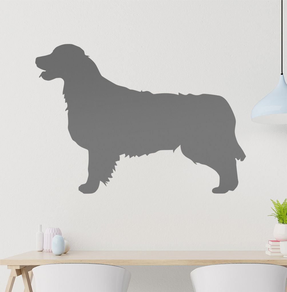 KIWISTAR Golden Retriever Hunderasse Wandtattoo in 6 Größen - Wandaufkleber Wall Sticker - Dekoration, Küche, Wohnzimmer, Schlafzimmer, Badezimmer