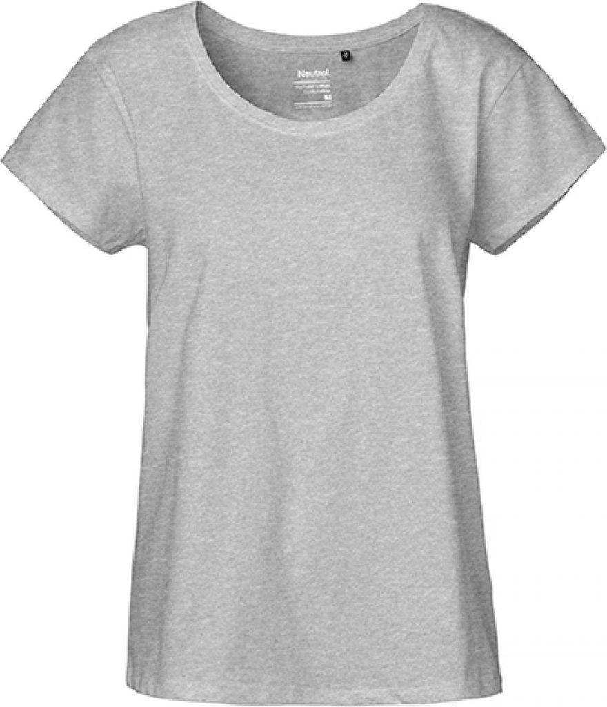 Neutral O81003 | Damen Loose Fit T-Shirt / Single Jersey Strick - Farbe: Sports Grey - Größe: XXL