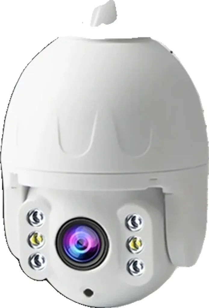 Caméra de sécurité WiFi pour jardin et entrée 8MP avec suivi 360°
