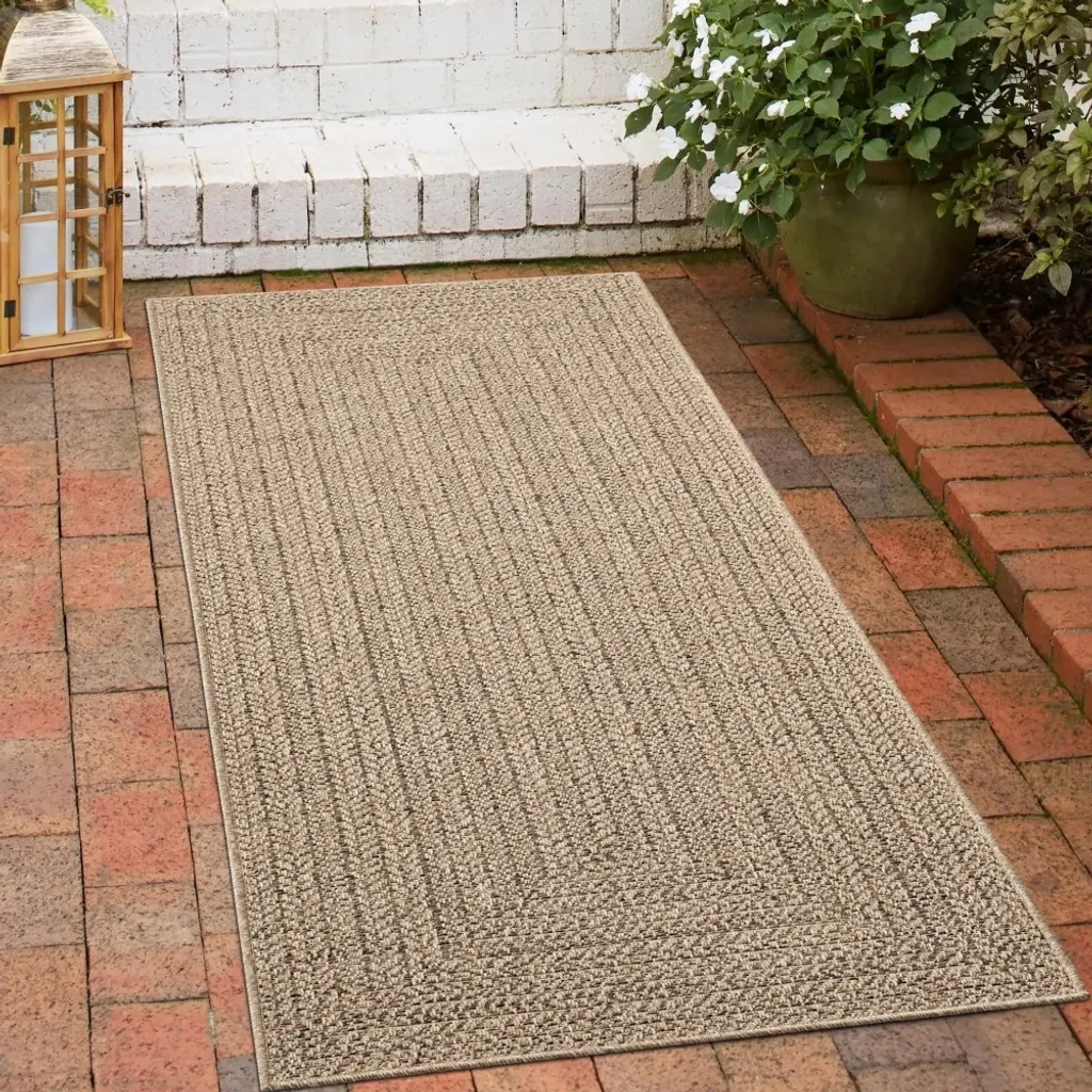 Petit tapis d'entrée résistant pour balcon ou cuisine 60x90 cm