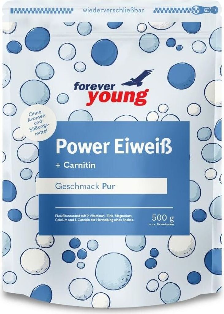 Forever Young Dr. Strunz Power Eiweiß Plus – 500 g Pur Produktbild 