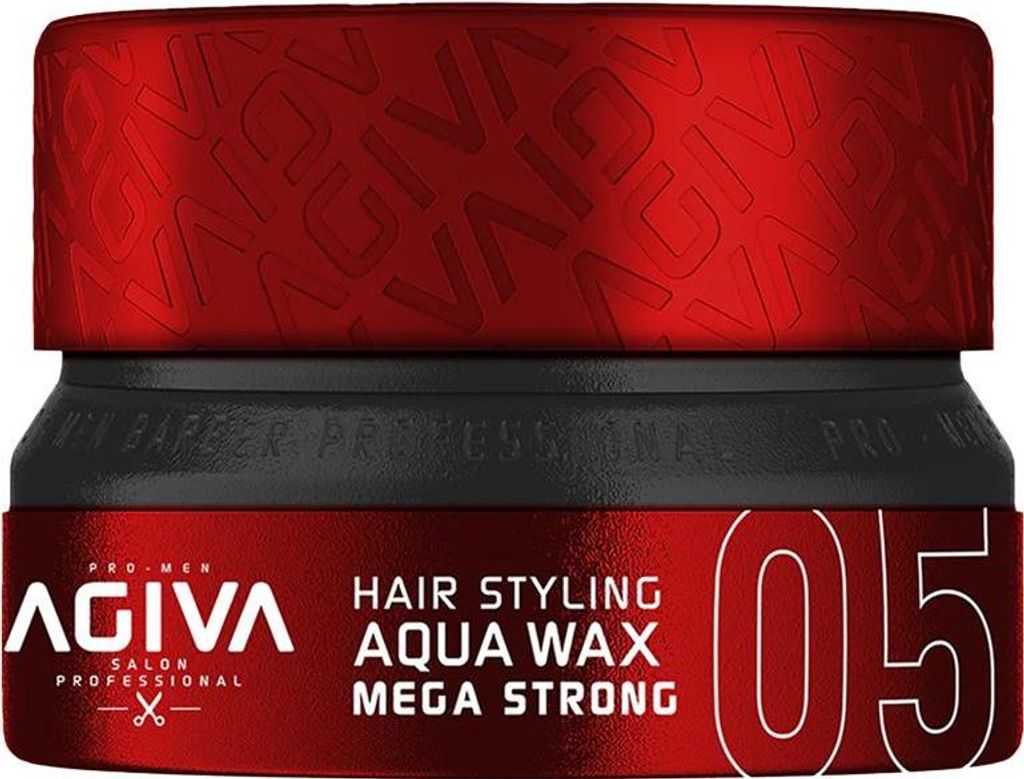 Agiva Styling Hair Wax Aqua Mega Strong - Red 155 ml Produktbild 
