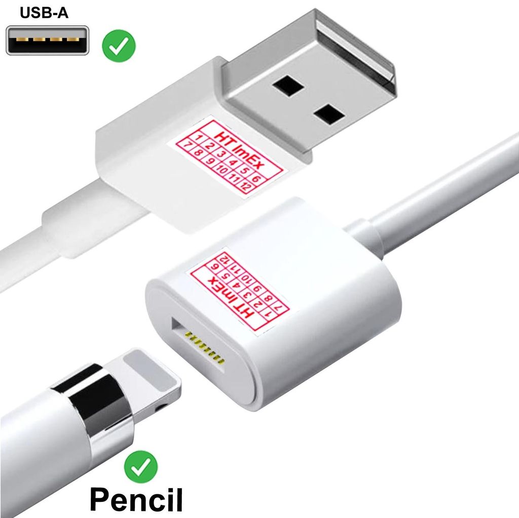 Ladeadapter über USB kompatibel mit Pencil 1. Generation iphone 13, 13 Pro, 13 Pro Max