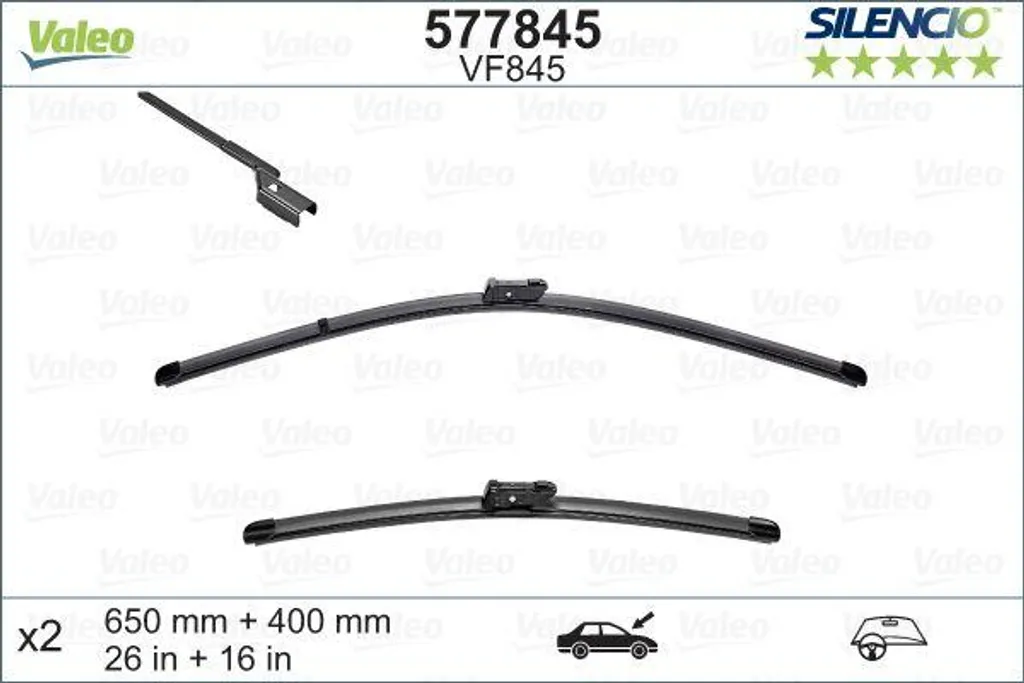 Essuie-glace Valeo 577845 : stop aux traces sur Toyota Avensis OE