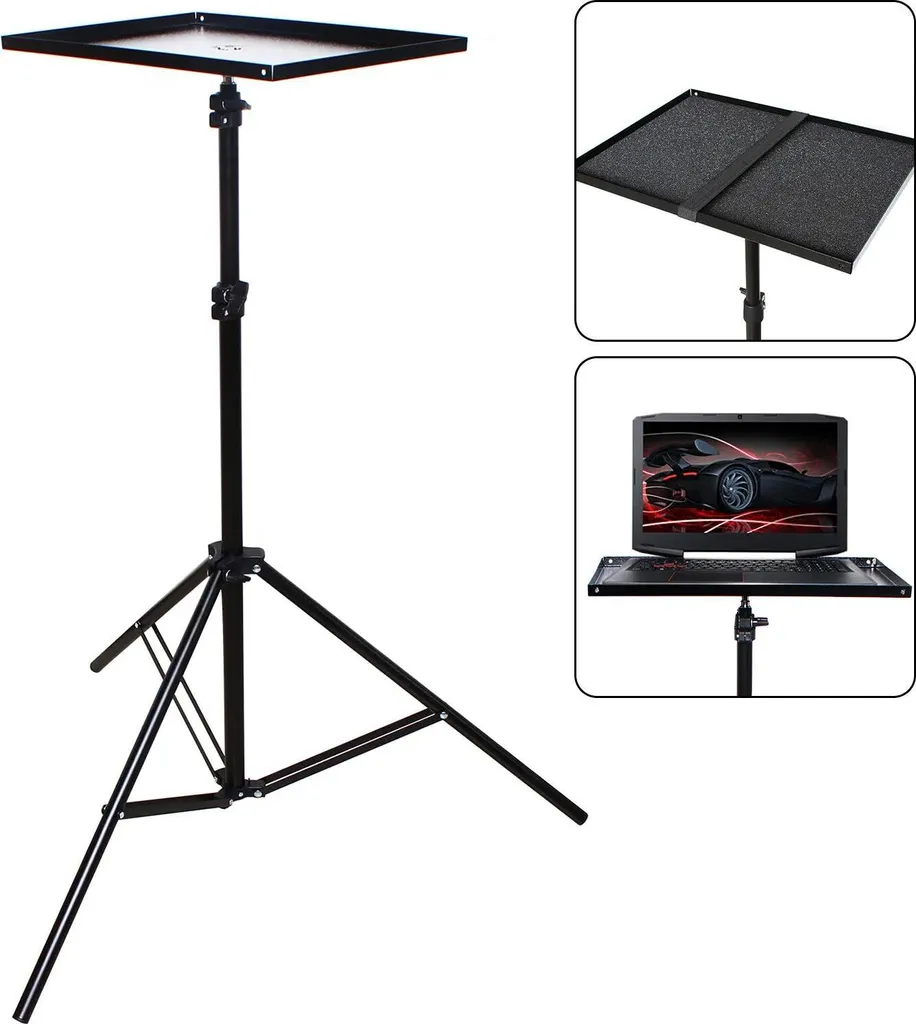 Rehausseur ordinateur ergonomique en acier - Noir - Table réglable 190cm