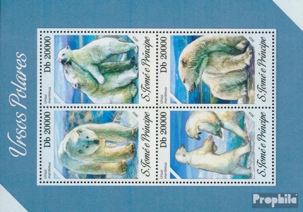 Briefmarken Sao Tome e Principe 2013 Mi 5391-5394 Produktbild 